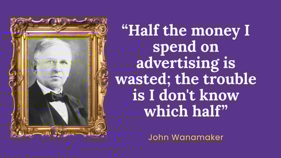 “Half the money I spend on advertising is wasted; the trouble is I dont know which half” (Presentation)