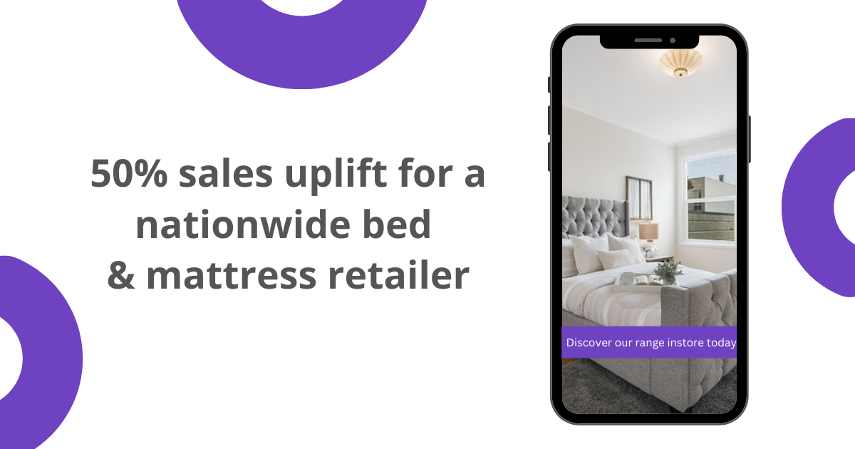 50% sales uplift for a nationwide bed & mattress retailer