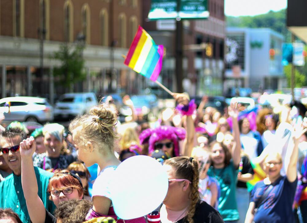 pride festival crowd