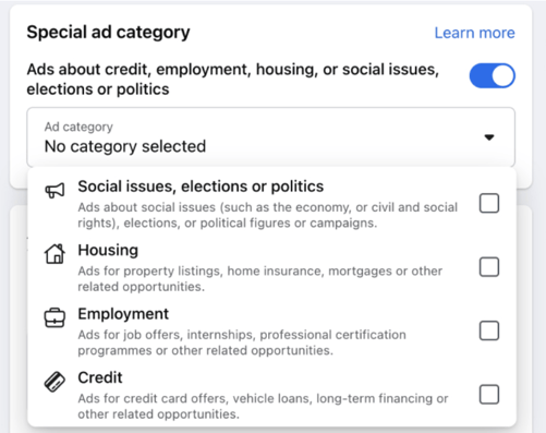 facebook-advertising-categories